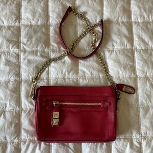 Rebecca Minkoff Red Cross body chain purse